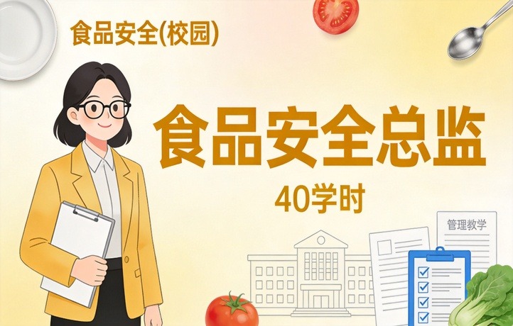 校园餐饮领域食品安全（食品安全总监-40小时）